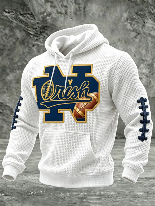 Men'S Rugby Printed Casual Hoodie