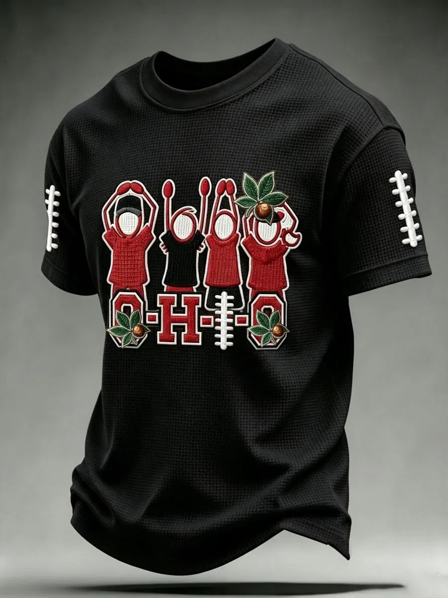 Men'S Football Fan Waffle T-Shirt