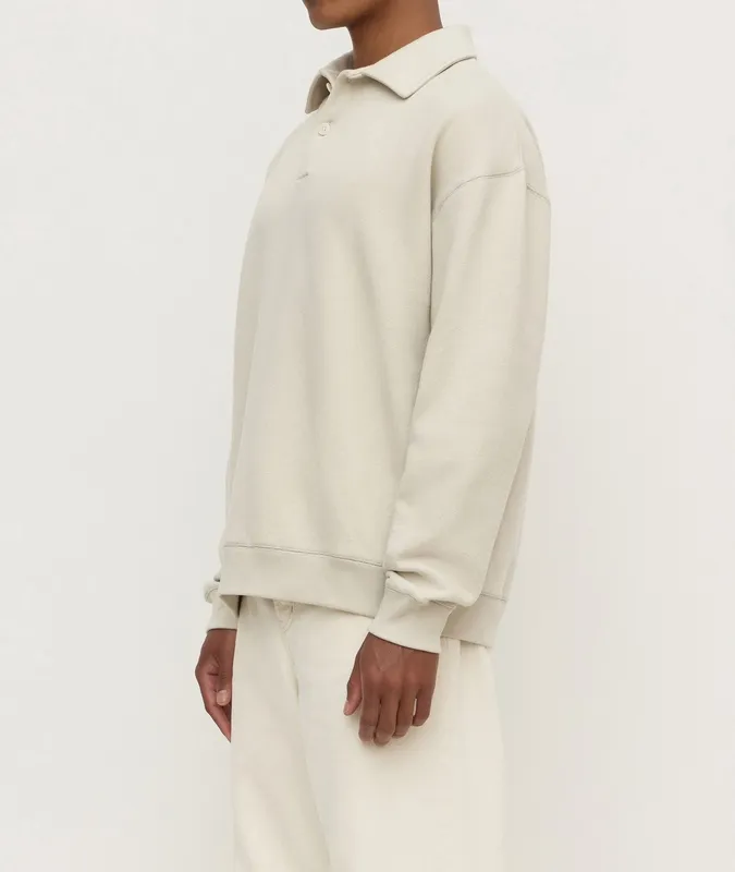 Limestone Fleece Polo Sweatshirt