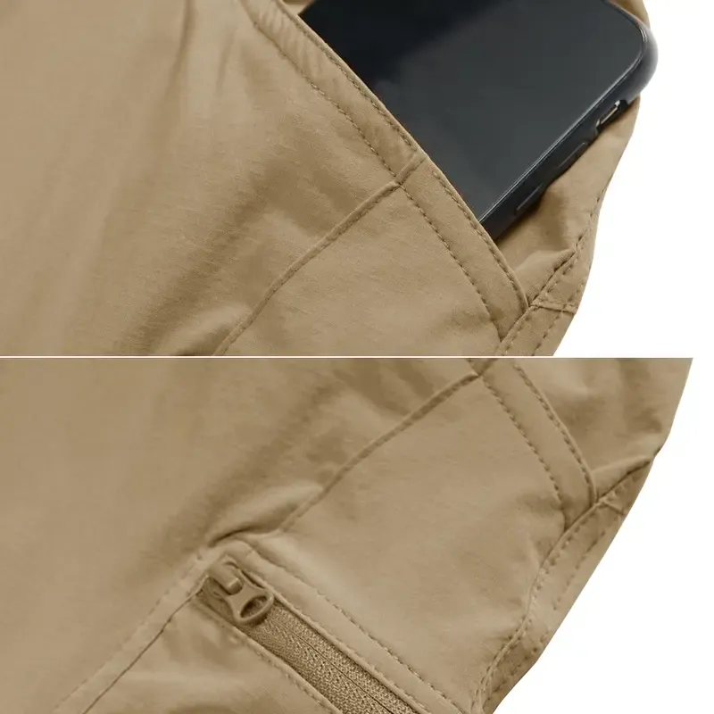 Men's Tactical Pants Water Repellent 8 Pockets Ripstop Hiking Trousers Lightweight Work Pants