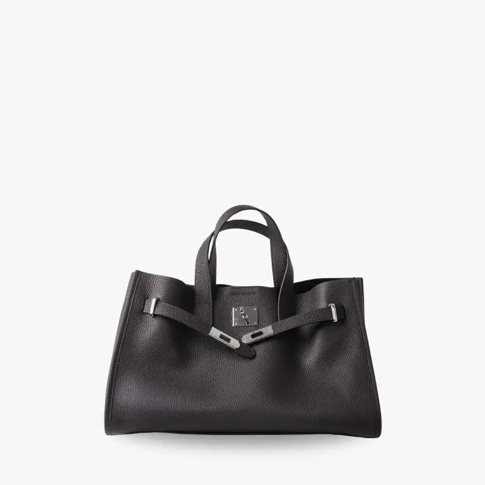 Open Top Soft Grain Shoulder Bag