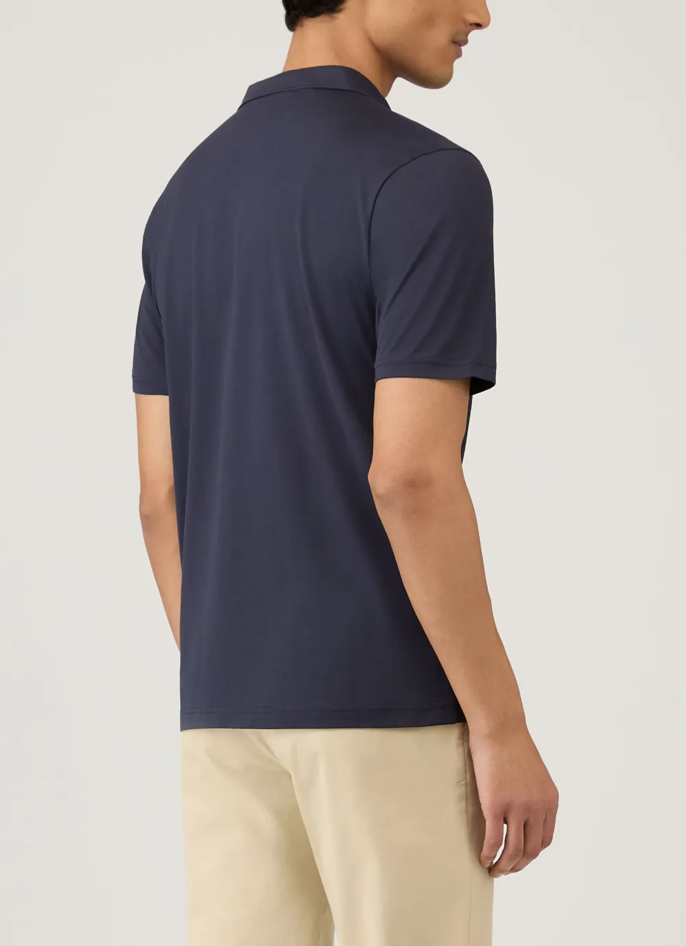 Streamlined Everyday Regular Fit Cotton Jersey Short Sleeve Polo Shirt