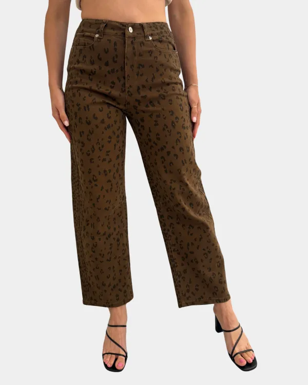 Leopard Print Pants