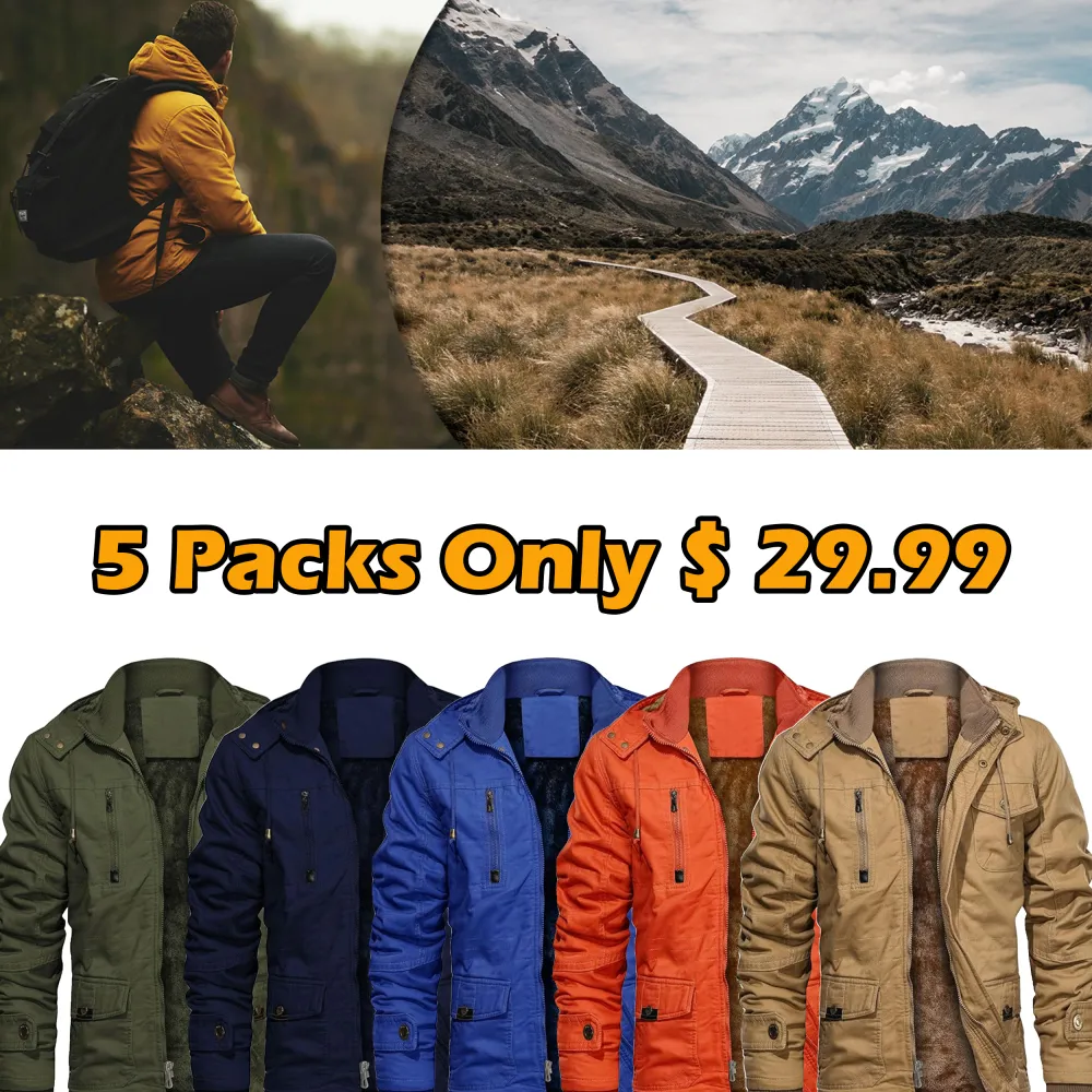 🧥 Men’s Thick Winter Jacket with Hood – Built for Warmth. Designed for Strength.