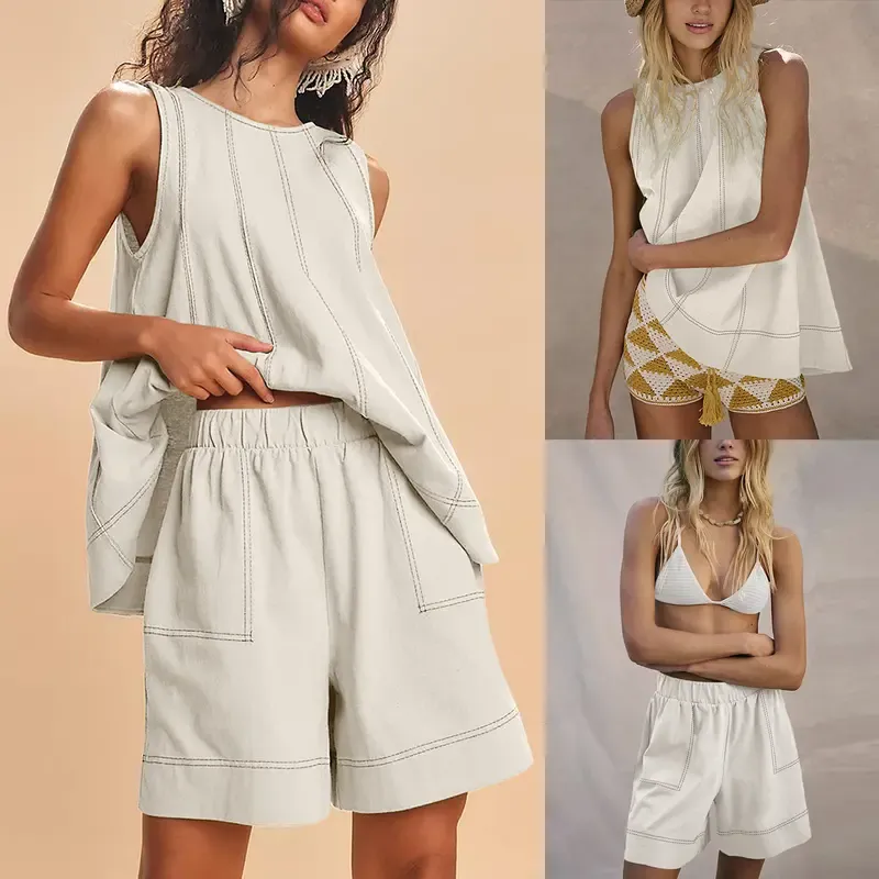 Women's two-piece pure cotton set