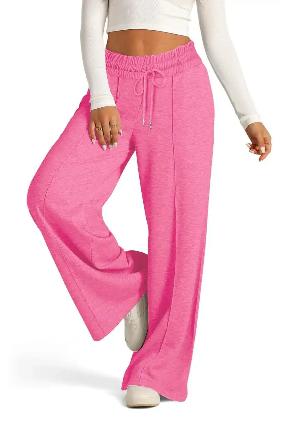 Lightweight High Waist Wide Leg Pants