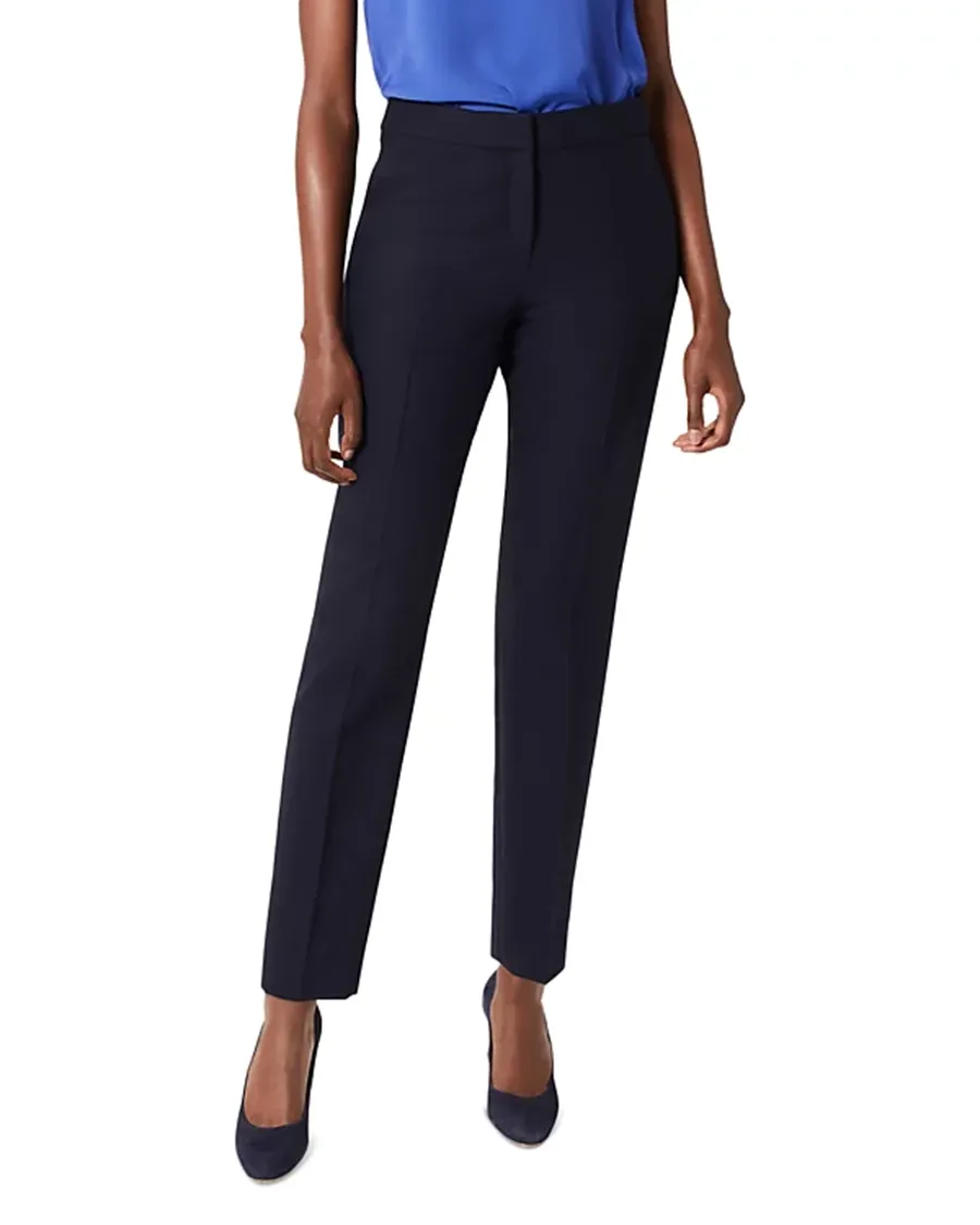 Banded Waist Slim Leg Pants