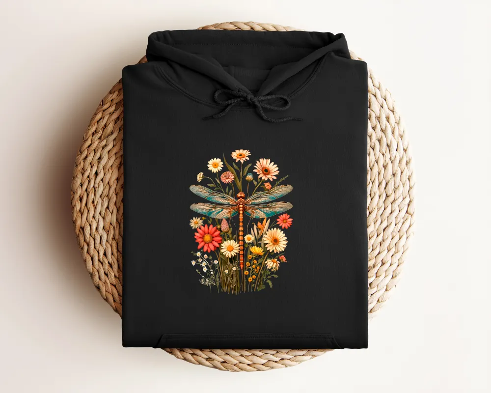 Dragonfly Graphic Pullover Hoodie