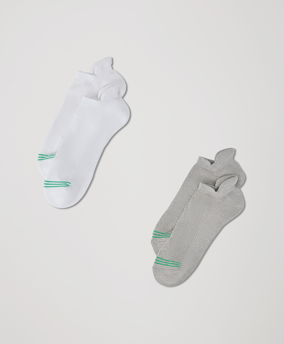 Tabbed Ankle Socks 2-Pack