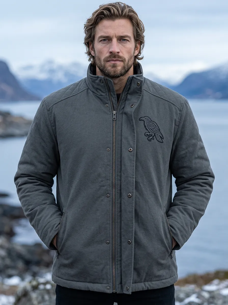 Men's Quilted Raven Warm Field Jacket
