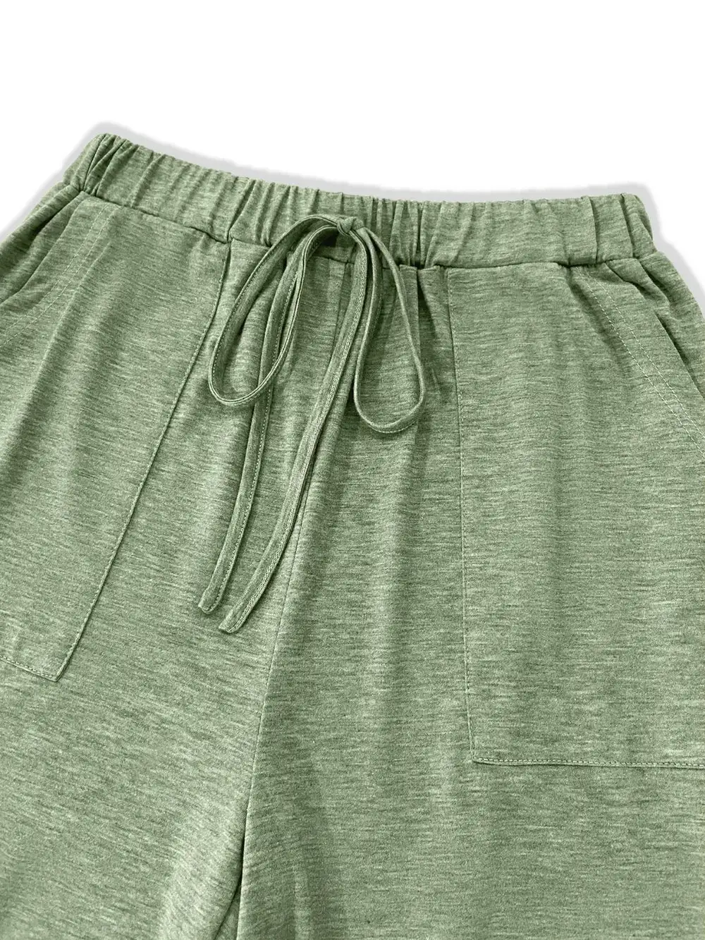 Draped Tie Waist Tie Detail Pants
