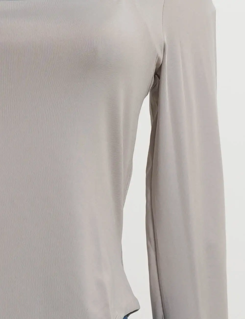 Solid Color Square Neck Long Sleeves Bodysuit