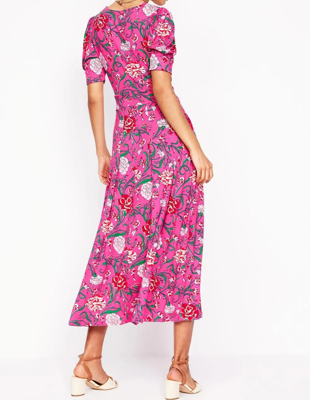 Kristen Pleated Jersey Dress