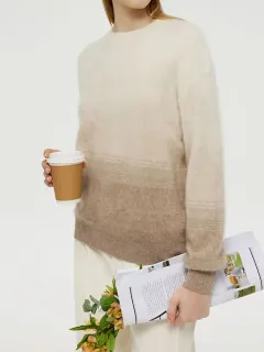 Brushed Cashmere Gradient Women Sweater
