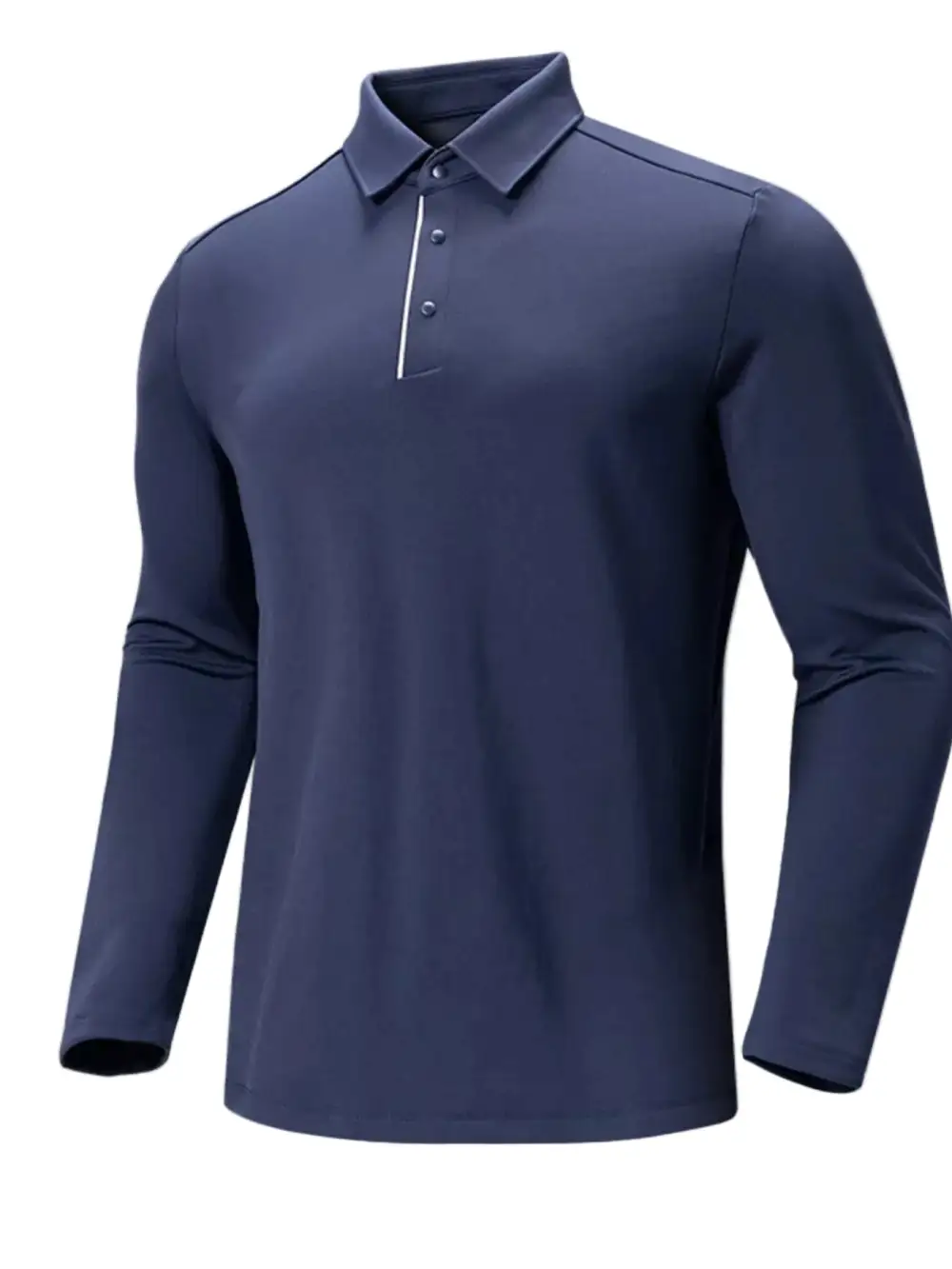 Long Sleeve Slim Fit Polo Shirt