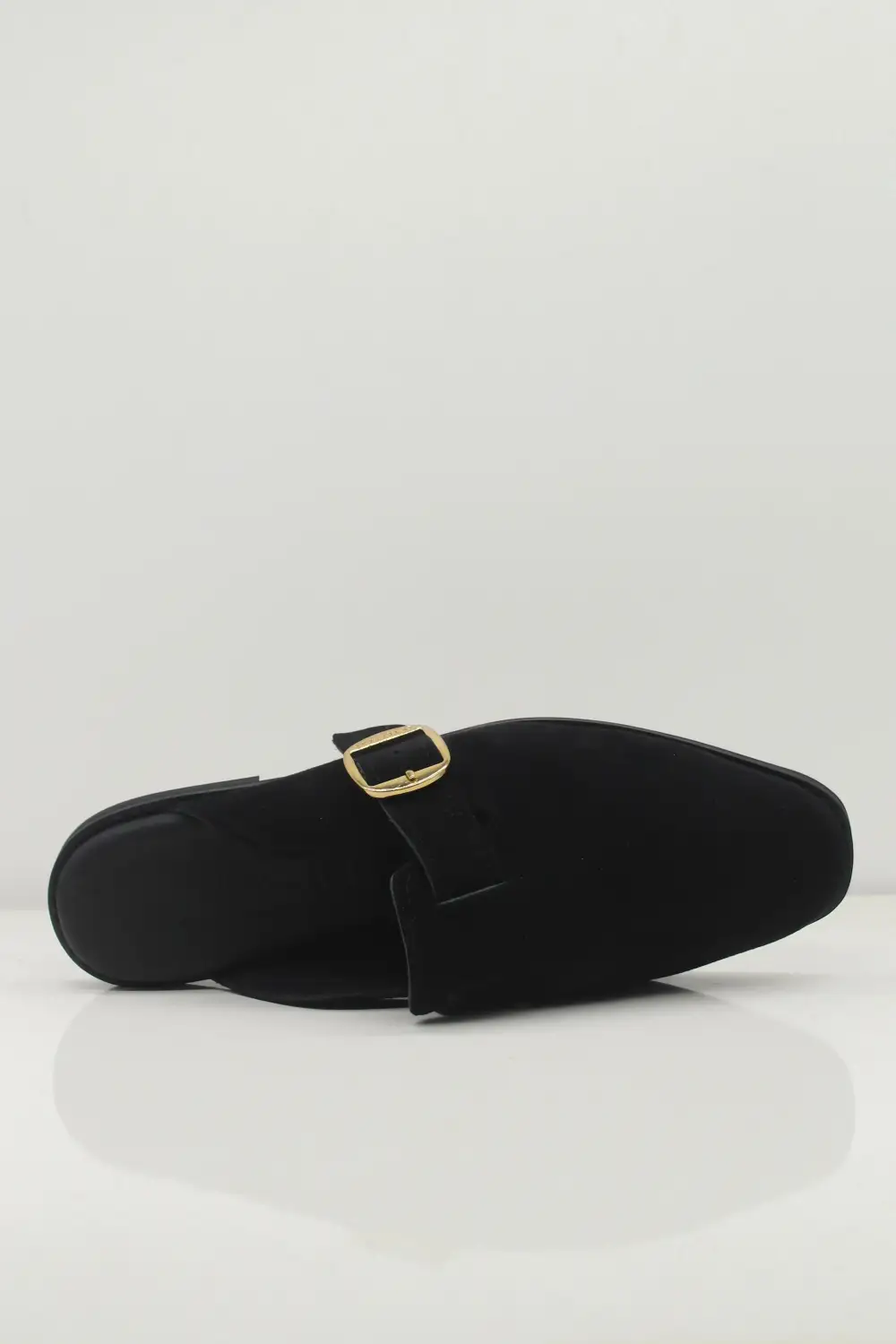 Streamlined Square-Toe Leather Mule