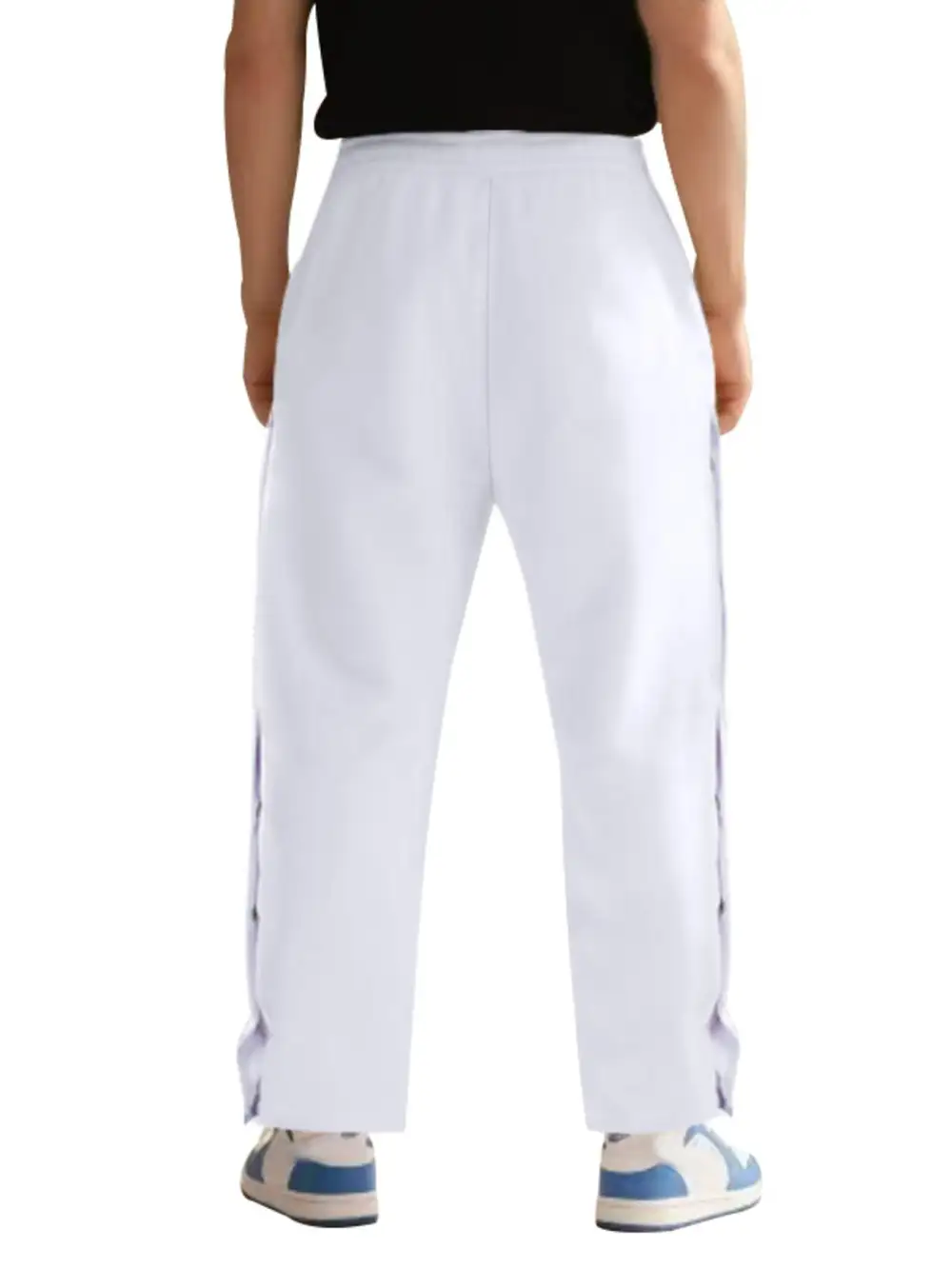 Men's Full Size Loose Fit Side Snap Button