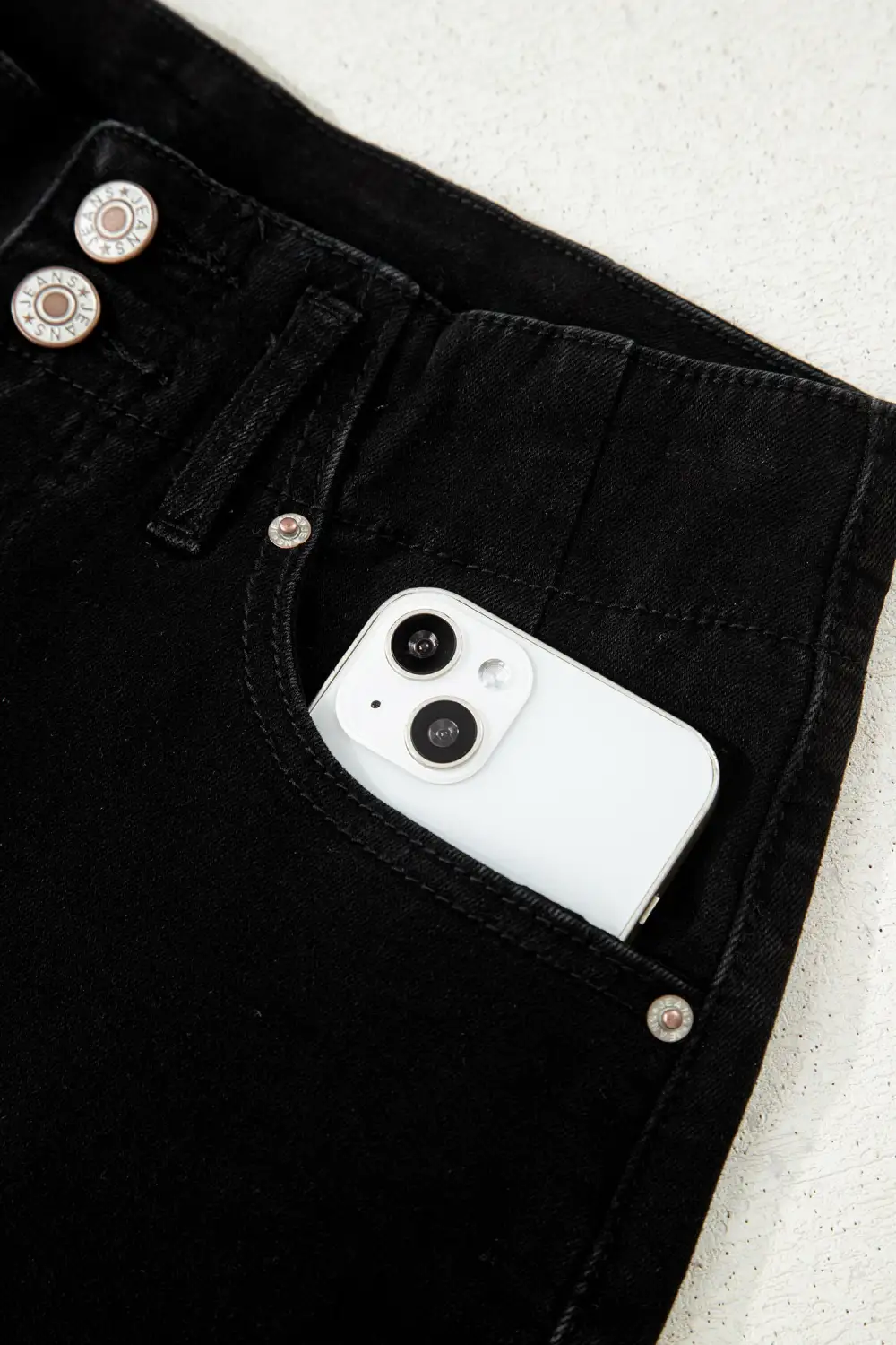 Relaxed Fit High Rise Denim Jeans