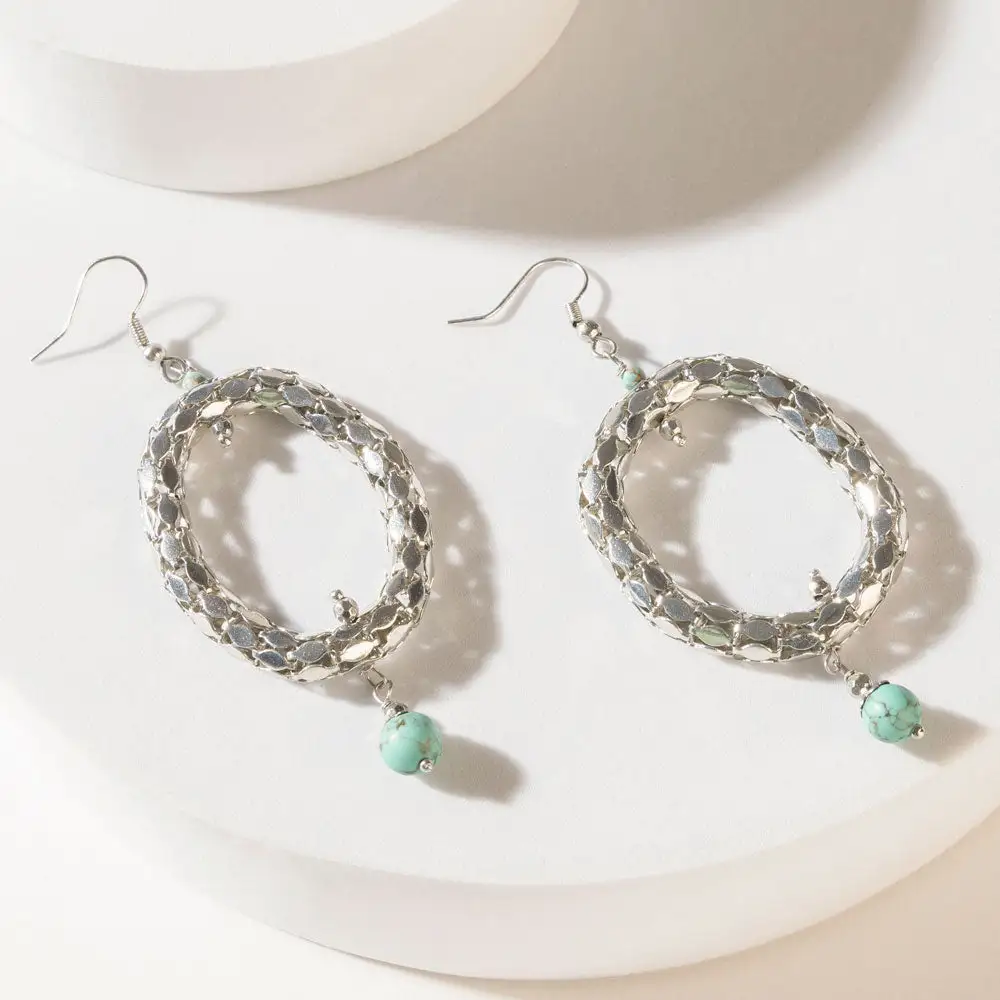 Curved Artful Statement Earrings