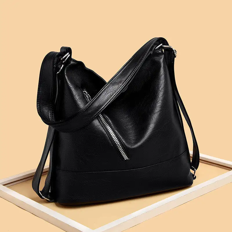 Retro Dumpling-Shaped PU Handbag Vintage Elegance