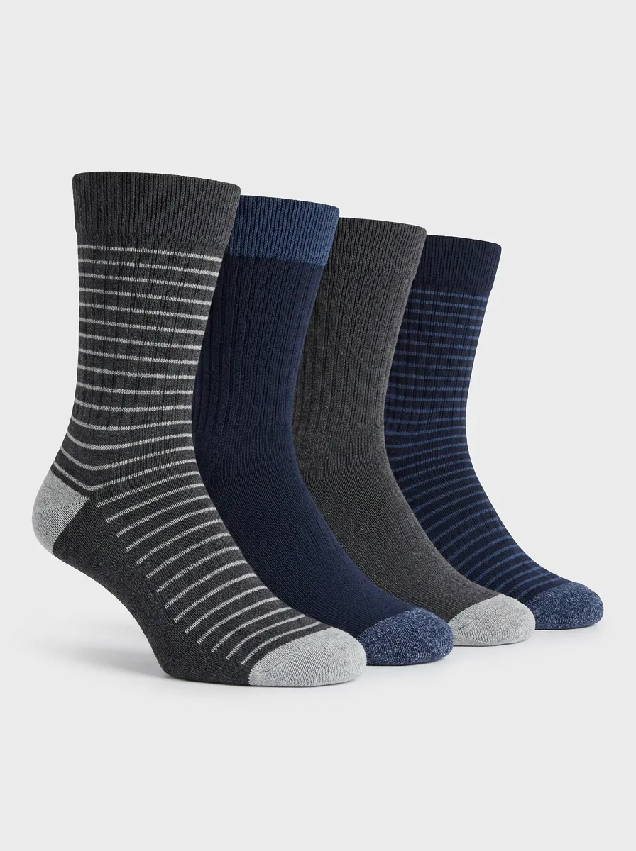 Men's Modern-Pattern Four Pair Socks