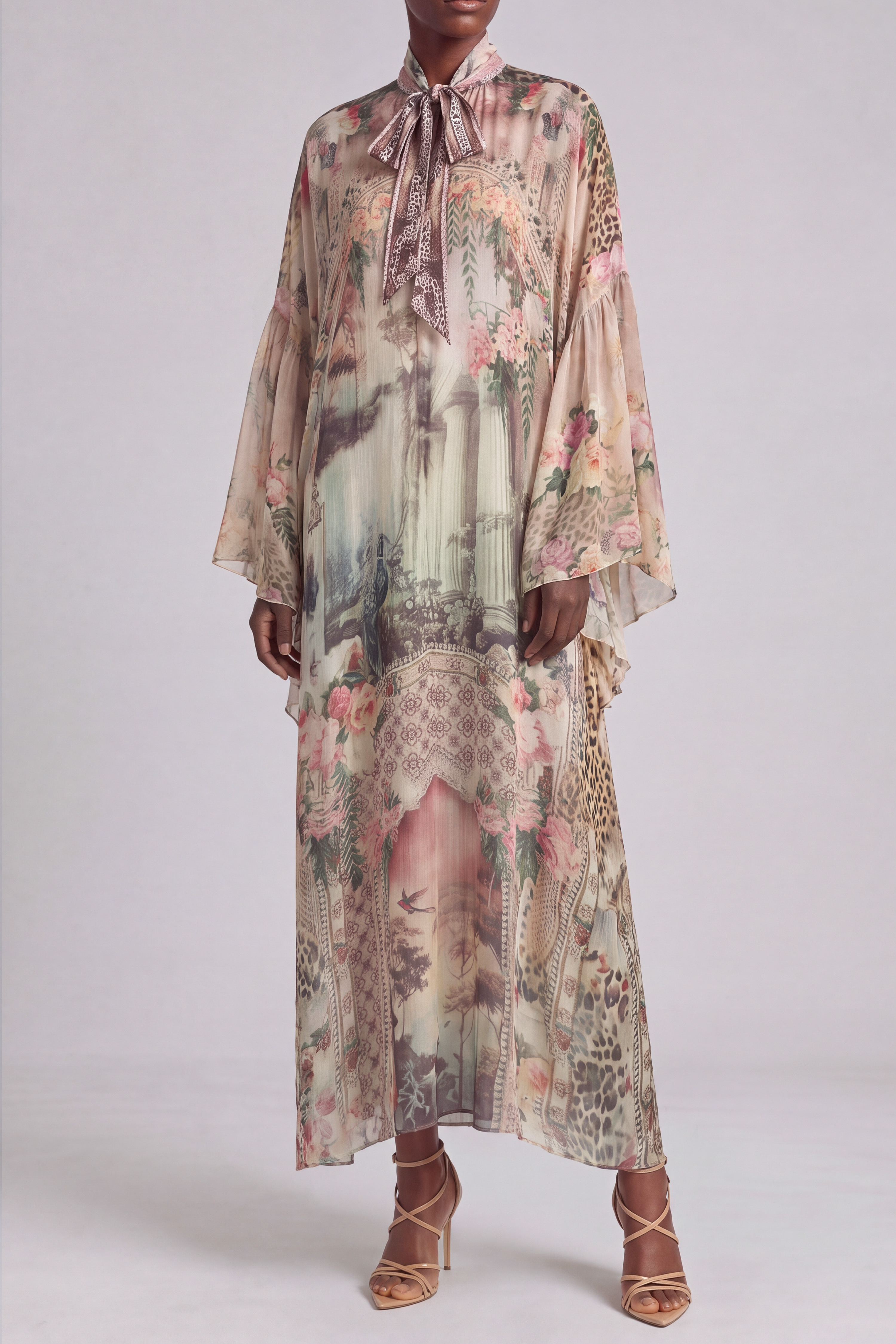 Printed Midi Dress