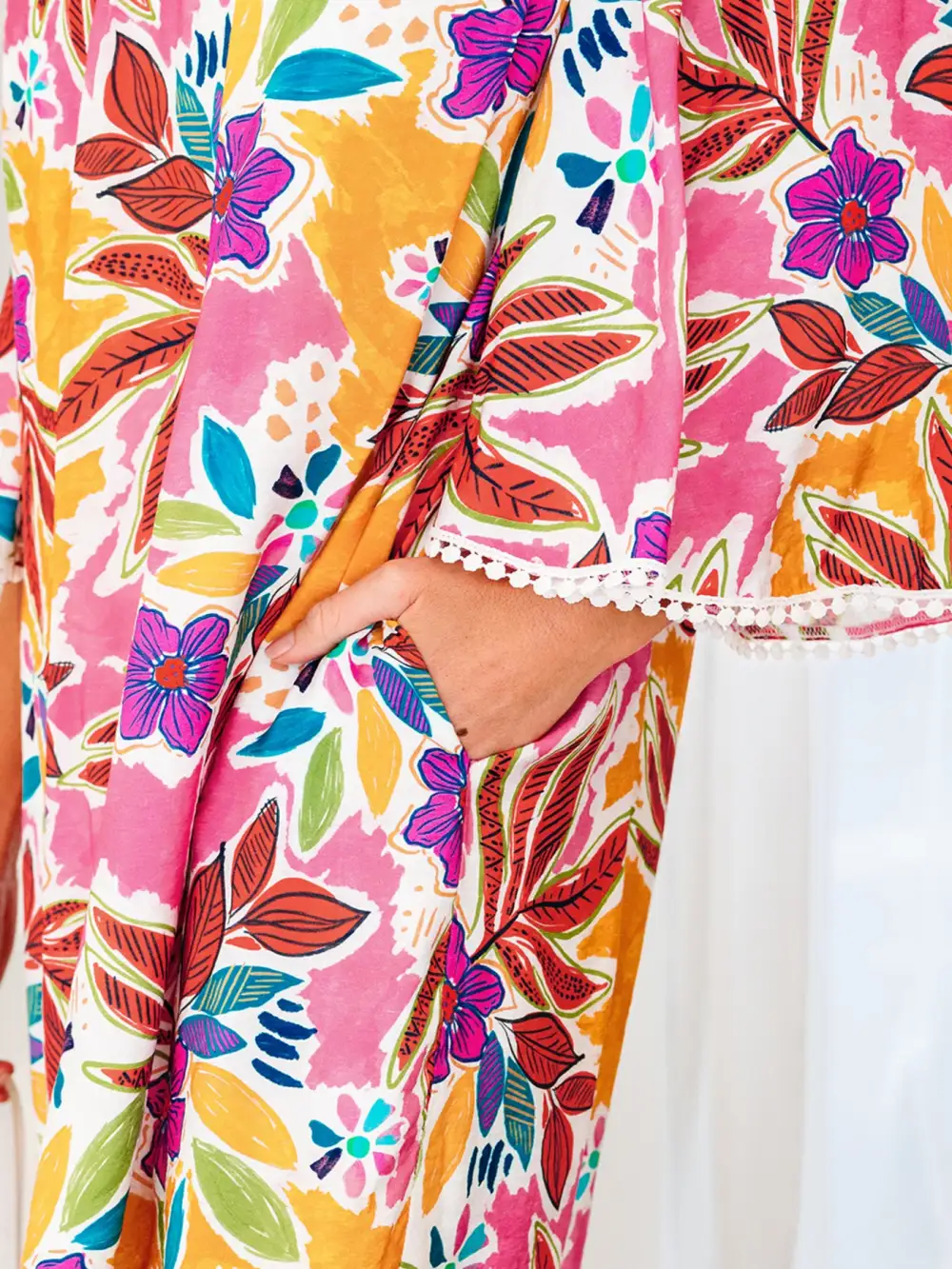 Floral Printed Lace Mini Dress