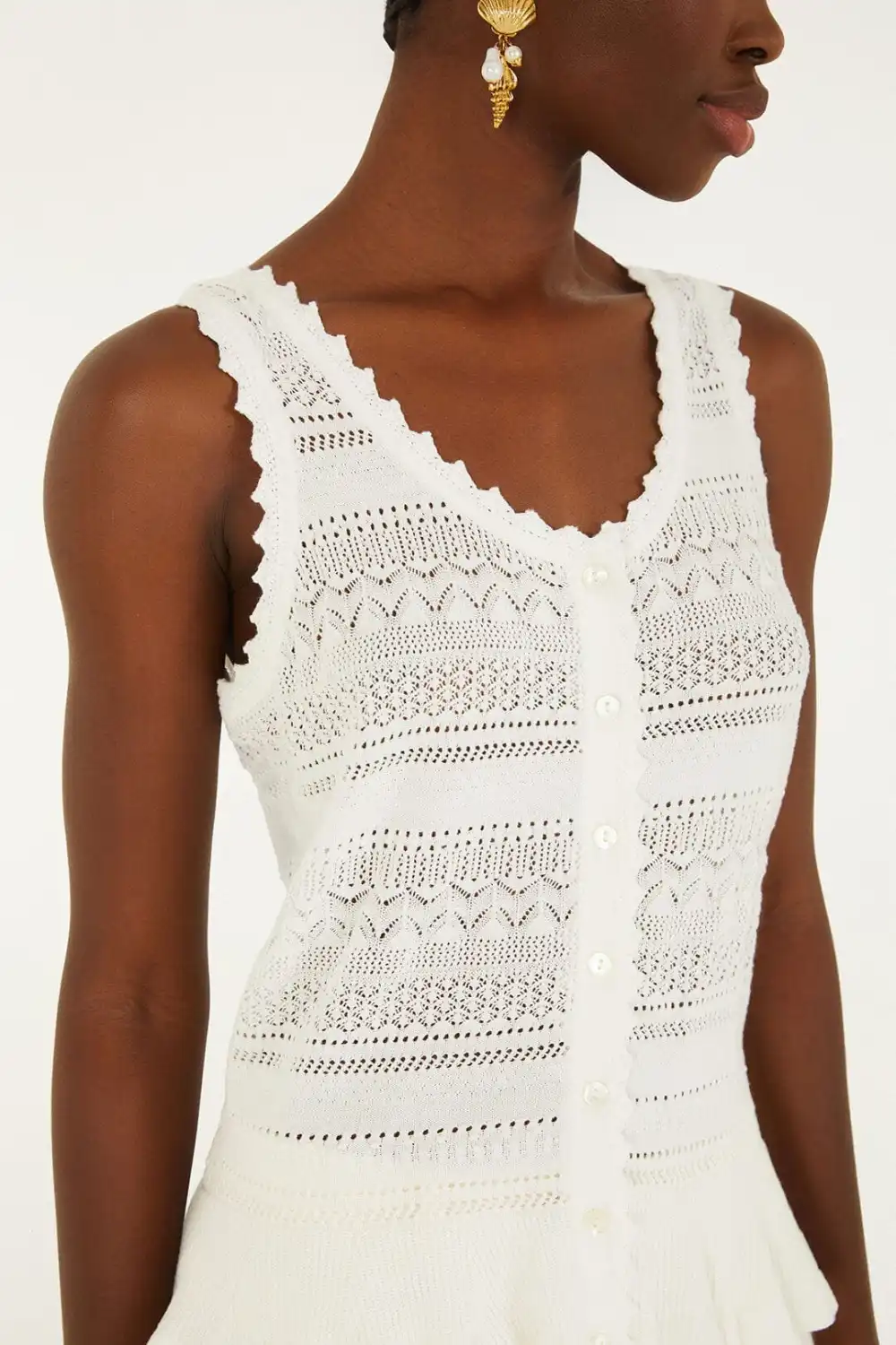 Crochet Knitted Tank Top