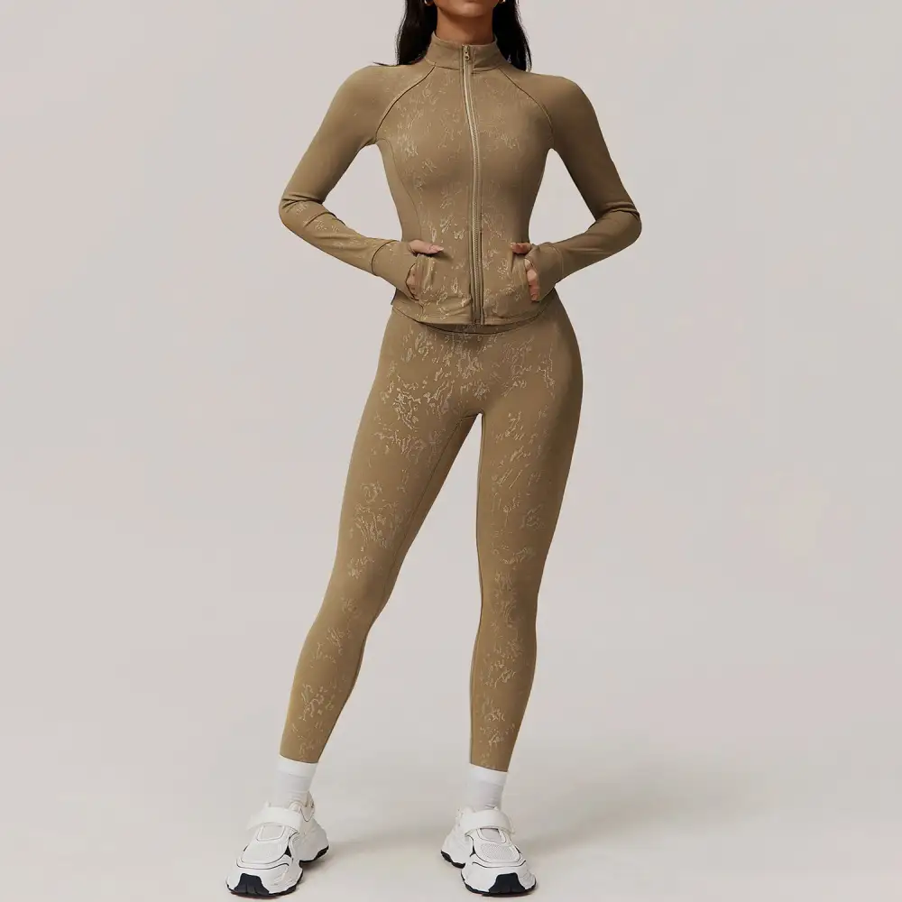 Long-Sleeve Yoga Activewear Active Set