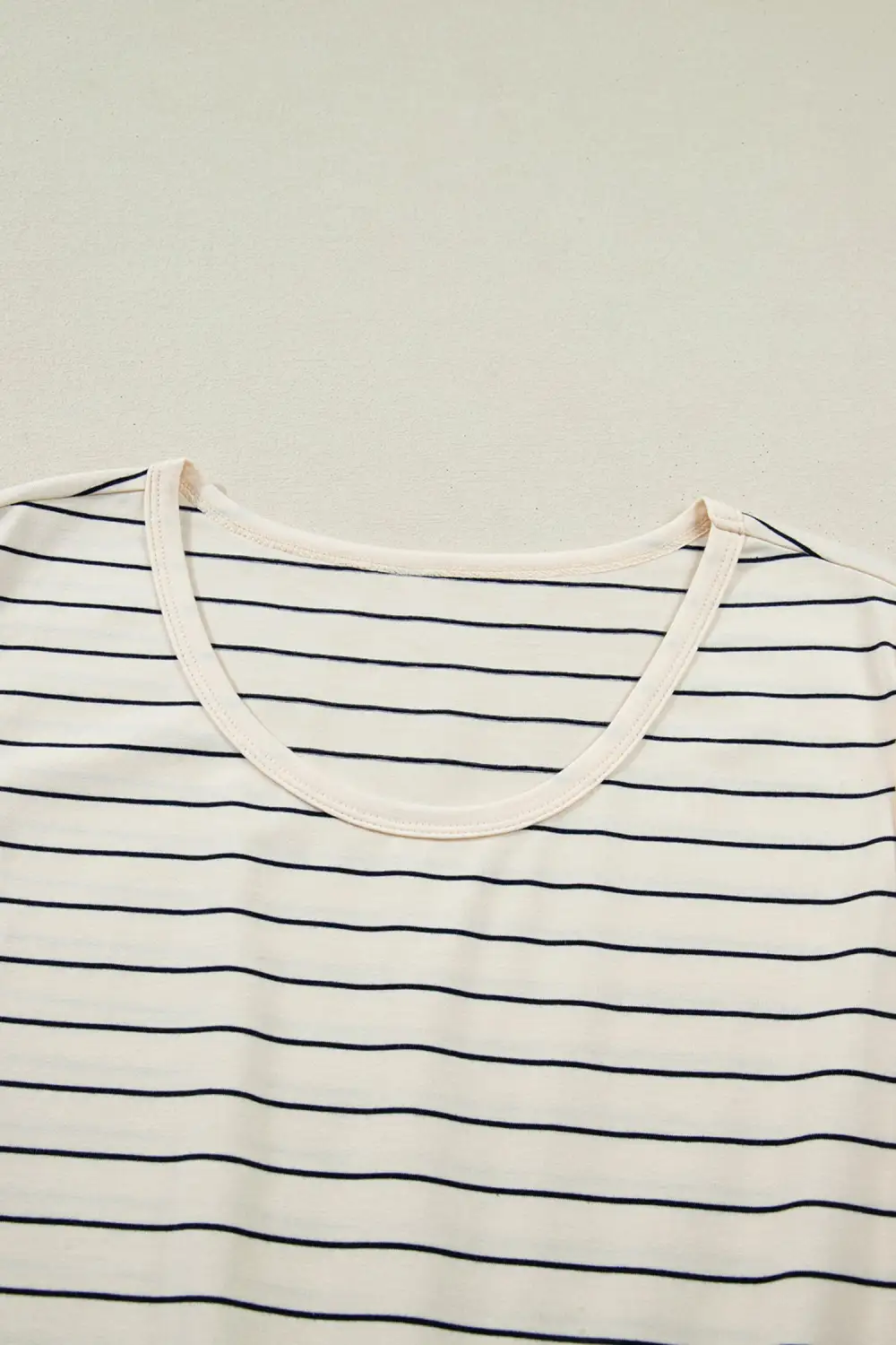 Striped Drawstring Pocketed Mini Dress