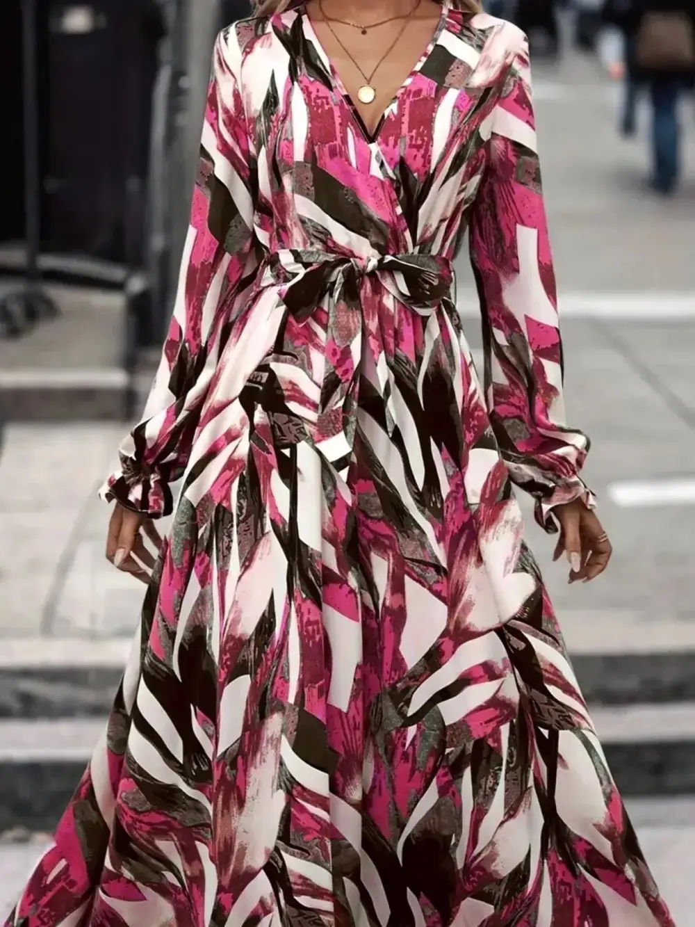 Wearable Cut Printed Maxi Dress