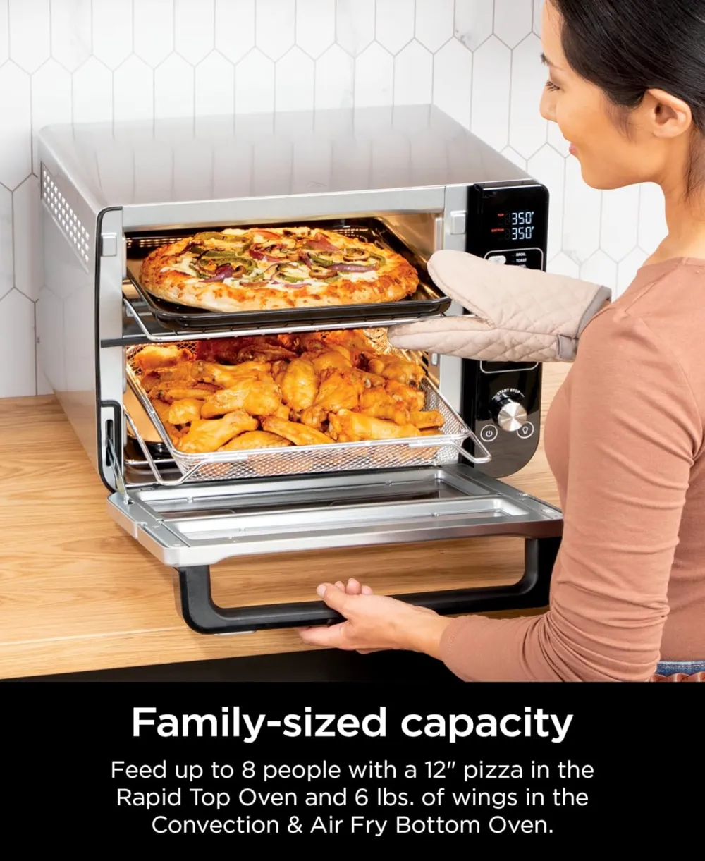 Ninja DCT451 12-in-1 Smart Double Oven with FlexDoor