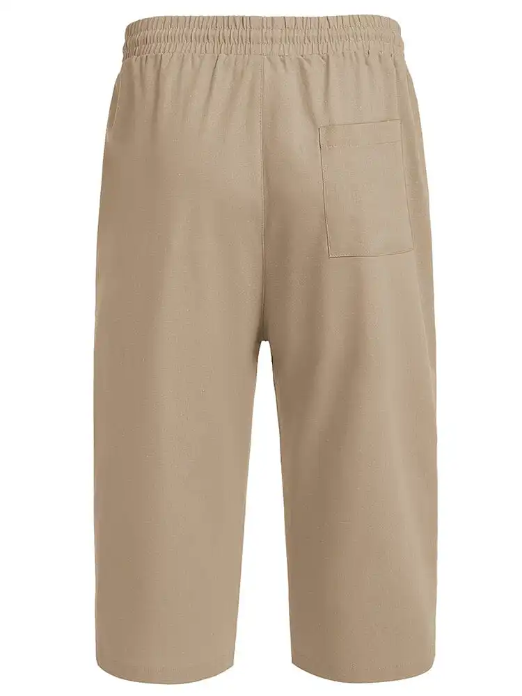 Casual Linen Beach Yoga Shorts