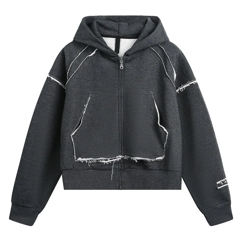 Distressed Casual Hoodie