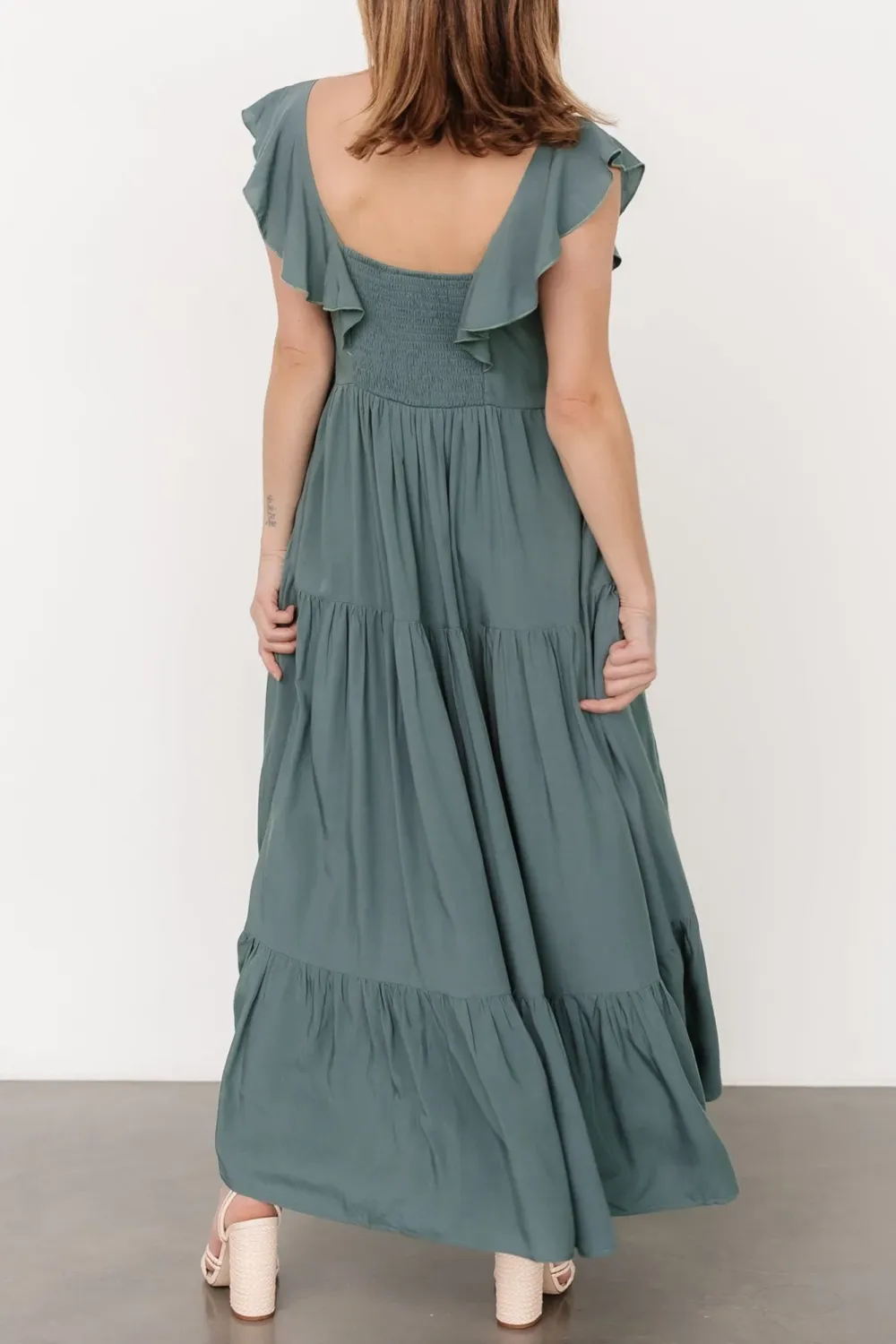 Classic Versatile Lace Collar V-Neck Dress