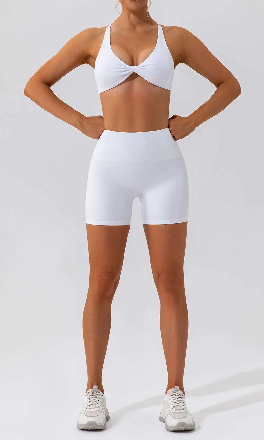 Quick-Dry Sleeveless Bra and Shorts Active Set