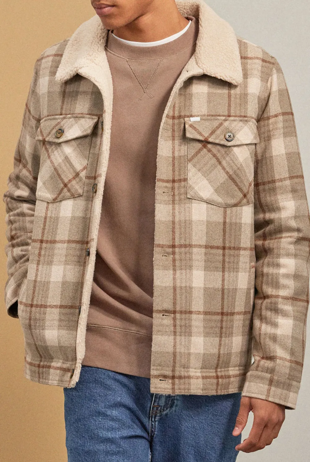 Quincy Jacket-Almond tan