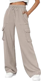 Womens Sweatpants Wide Leg