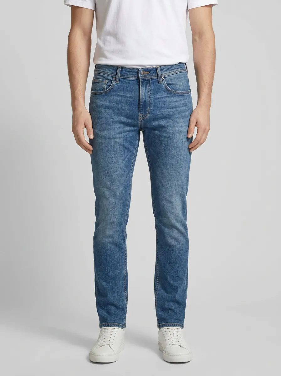 Relaxed Straight Leg Easy Move Jeans