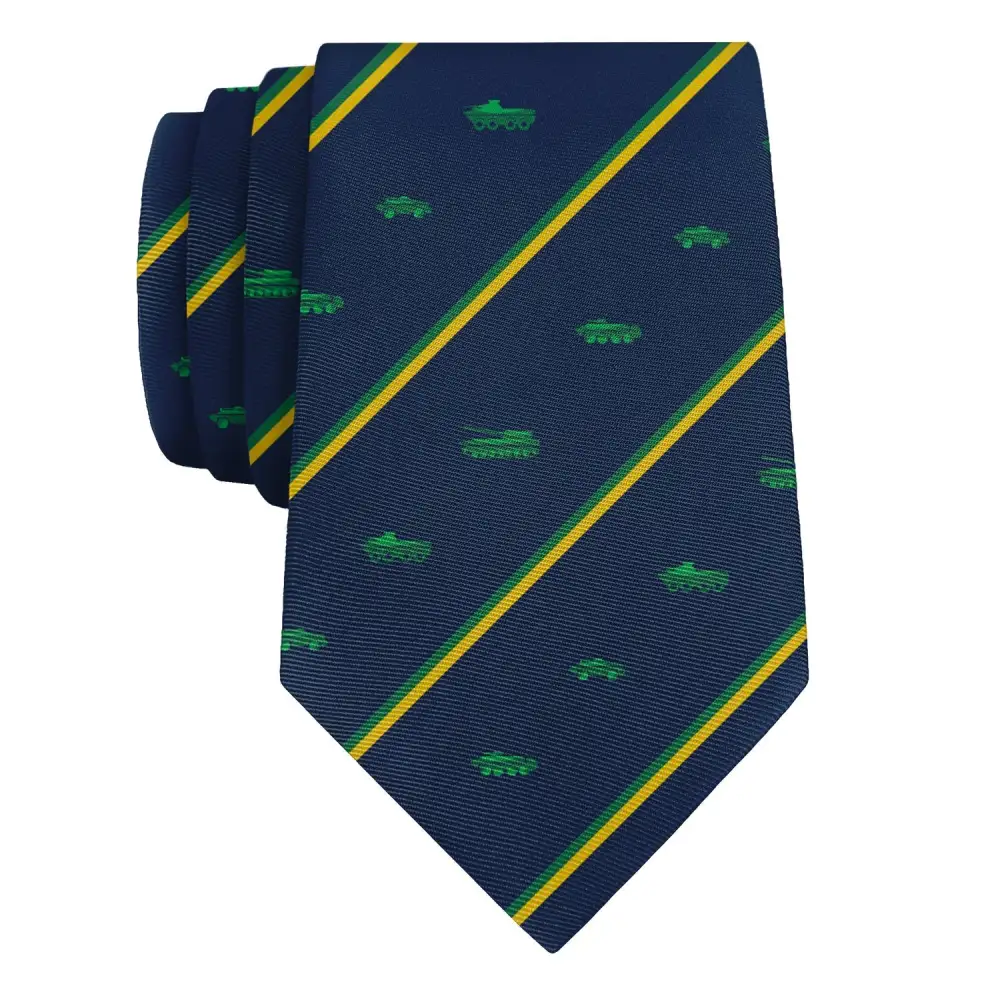 Military Vehicle Pattern Necktie
