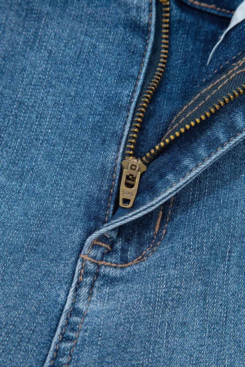 Sharp Straight Leg Denim Jeans