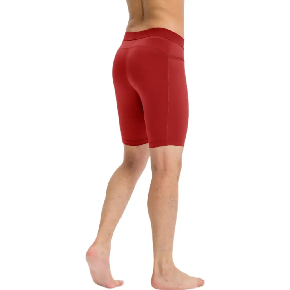 Compression Side-Pocket Stretch Men's Biker Shorts