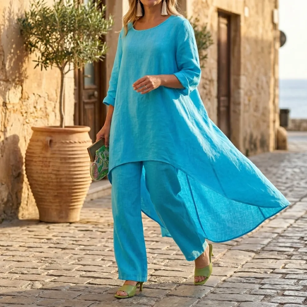 High Low Tunic Set