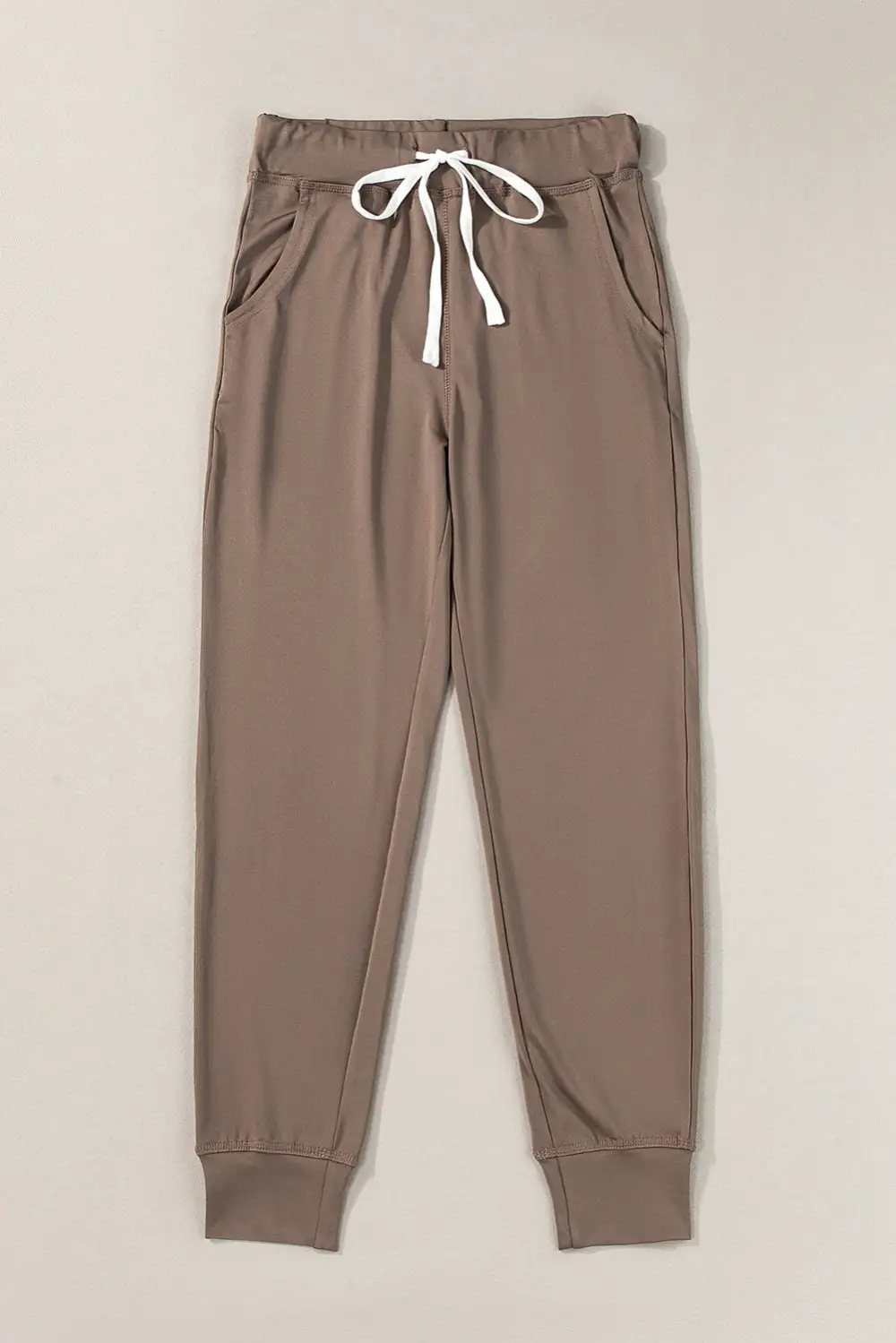 Slim-Fit Drawstring Elastic-Waist Pocketed Jogger Pants