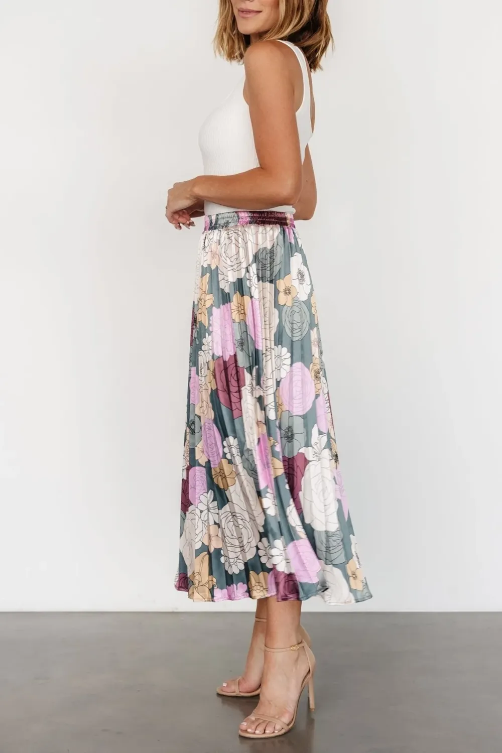 Personalized Art Floral Print Skirt