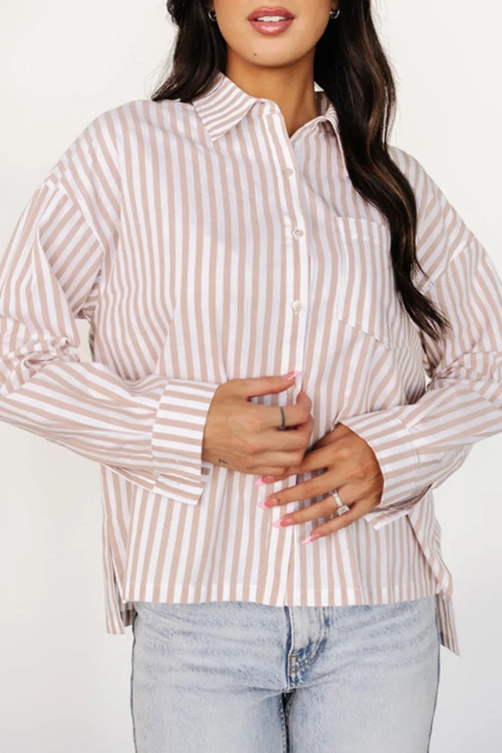 Daily Commute Sun Protection Versatile Stripes Top
