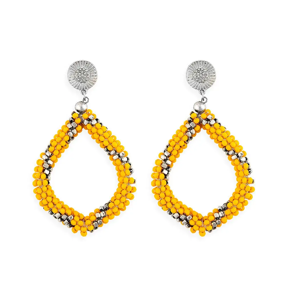 Balanced Streamlined Artful Beaded Earrings