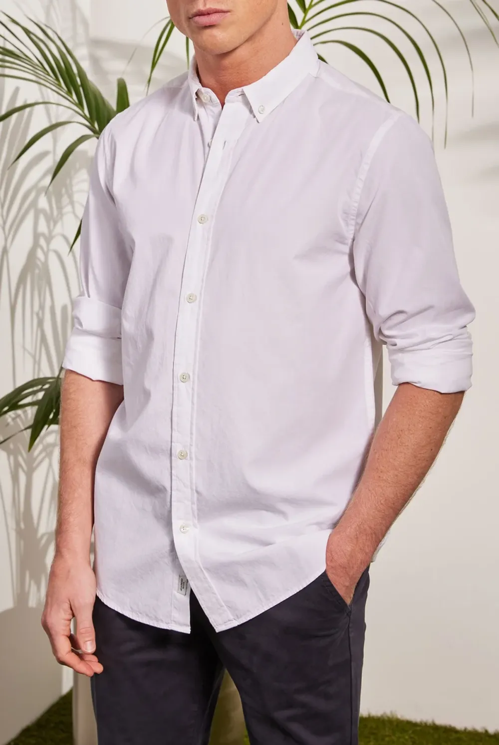 Regular Fit Linen Long - Sleeve Shirt