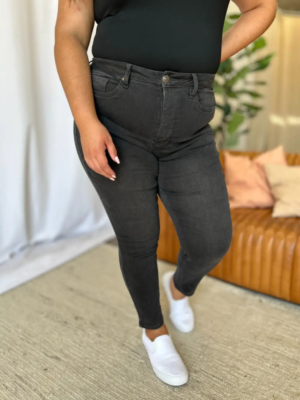 Classic High Waist Skinny Denim Jeans