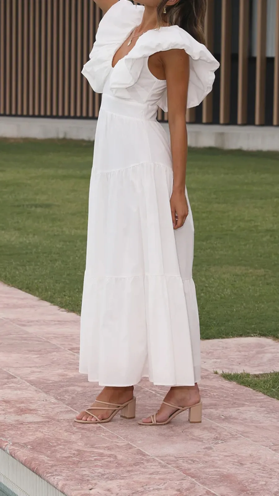 Fluffy Ruffle Tiered Dress